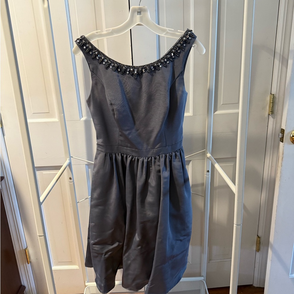 David's Bridal Charcoal Dress
